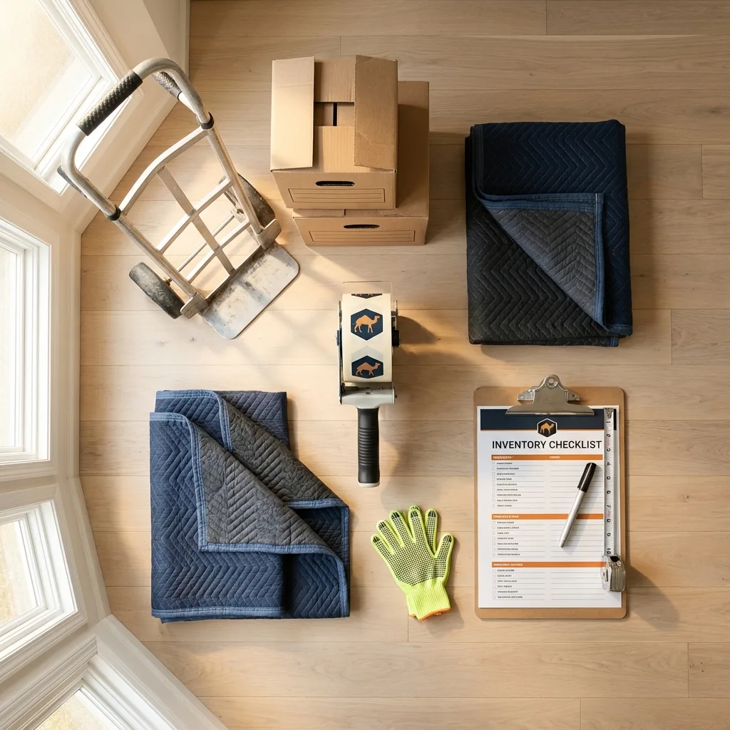 Professional moving supplies and packing materials layout for Lawtell residential relocations